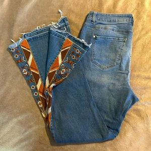 Size 14 Bell Bottoms with design